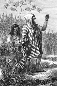 Zumate Indians of the Upper Trombetas; A Trip up the Trombetas 1875. Creator: Unknown