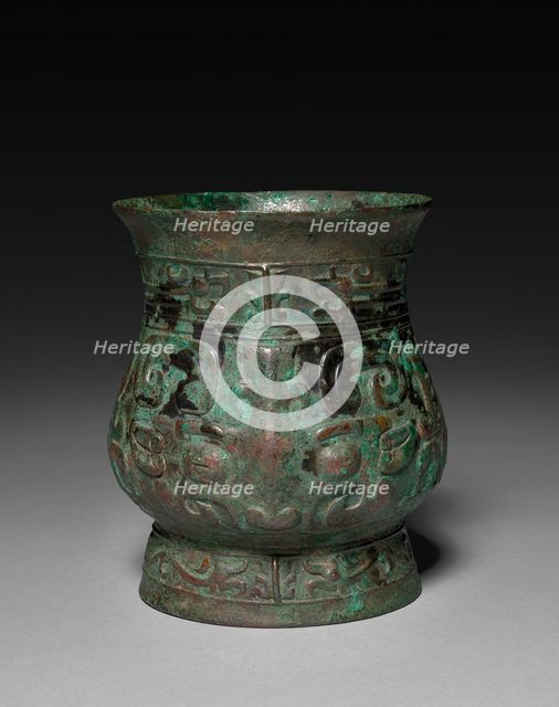 Zun: Ceremonial Vessel, c. 1023-900 BC. Creator: Unknown.