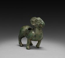 Zun in the Shape of a Ram, 206 BC - AD 220. Creator: Unknown