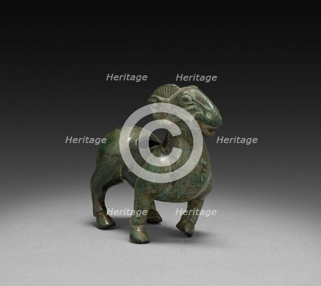 Zun in the Shape of a Ram, 206 BC - AD 220. Creator: Unknown.