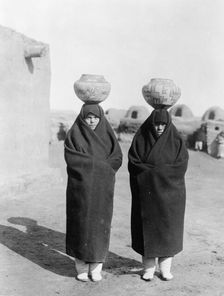 Zuni water carriers, c1903. Creator: Edward Sheriff Curtis