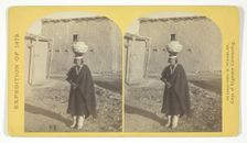 Zuni Indian Girl, with water olla, 1873. Creator: Tim O'Sullivan