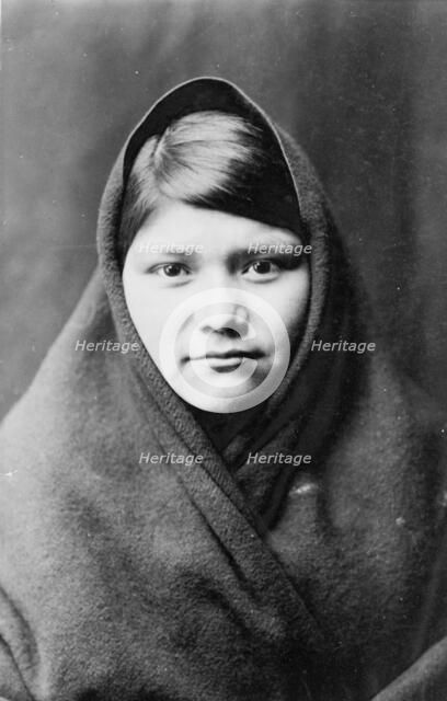 Zuni portrait, c1903. Creator: Edward Sheriff Curtis.