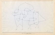 Zur Gruppe geschlungen (Enlacés en un groupe), 1930. Creator: Klee, Paul (1879-1940)