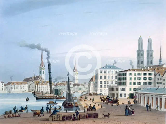 Zurich,  19th Century. Creator: Swiss School (19th Century).