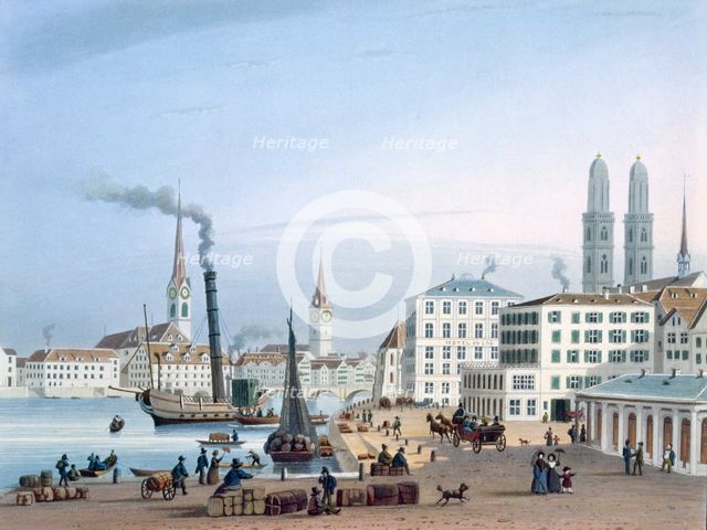 Zurich,  19th Century. Creator: Swiss School (19th Century).