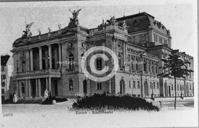 Zurich - Stadttheater (Opera House), 1900. Creator: Unknown.