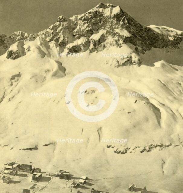 Zürs and the Hasenfluh peak, Vorarlberg, Austria, c1935.  Creator: Unknown.