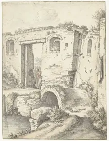 Zwartewaterpoortje in Utrecht, 1674. Creator: Herman Saftleven the Younger