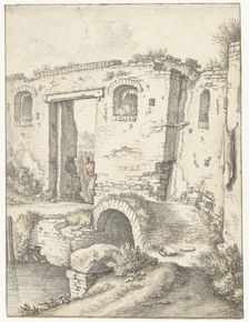 Zwartewaterpoortje in Utrecht, 1674. Creator: Herman Saftleven the Younger