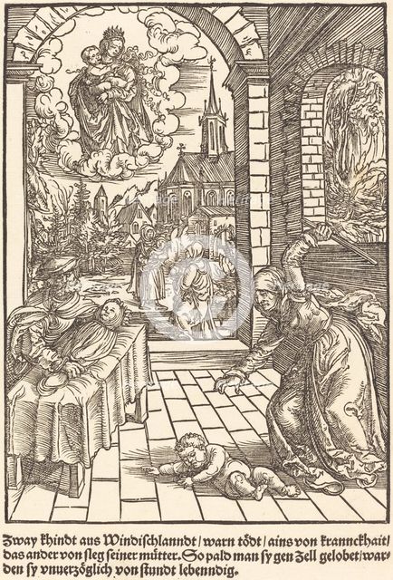 Zway khindt aus Windischlanndt ..., c. 1503. Creator: Master of the Legend Scenes.