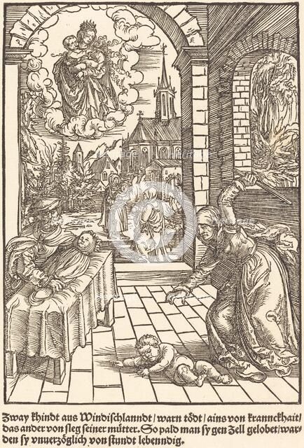 Zway khindt aus Windischlanndt ..., c. 1503. Creator: Master of the Legend Scenes.