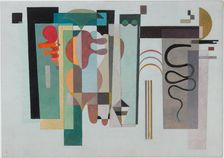 Zwei grüne Punkte (Two green dots), 1935. Creator: Kandinsky, Wassily Vasilyevich (1866-1944)