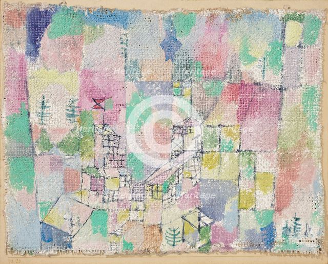Zwei Lustschlösschen (Two pleasure palaces) , 1918. Creator: Klee, Paul (1879-1940).