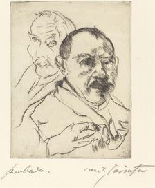 Zwei Männliche Studienköpfe?Selbstbildnisse (Sketch of Two Male Heads?Self-Portraits), 1915. Creator: Lovis Corinth