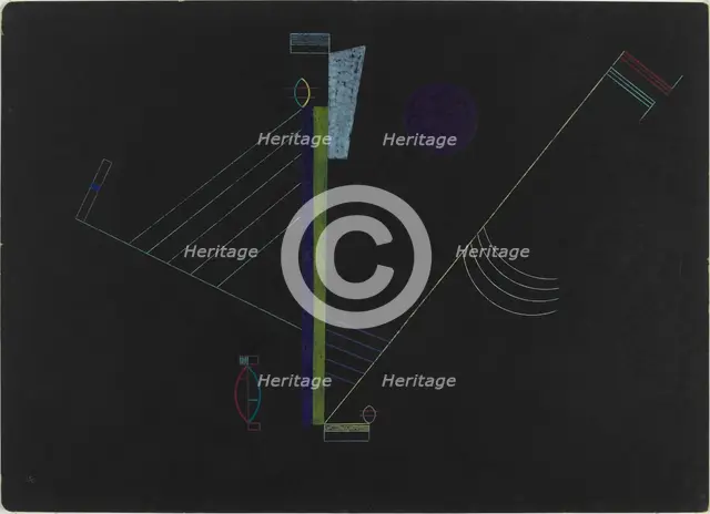 Zweiseitig Gespannt (Tense in Both Directions), 1933. Creator: Kandinsky, Wassily Vasilyevich (1866-1944).