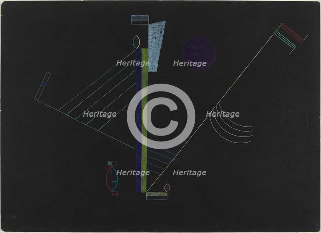 Zweiseitig Gespannt (Tense in Both Directions), 1933. Creator: Kandinsky, Wassily Vasilyevich (1866-1944).