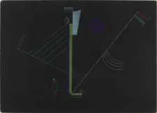 Zweiseitig Gespannt (Tense in Both Directions), 1933. Creator: Kandinsky, Wassily Vasilyevich (1866-1944)