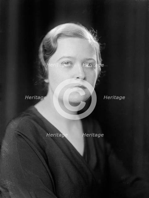 Zwermman, Hazel - Portrait, 1933. Creator: Harris & Ewing.