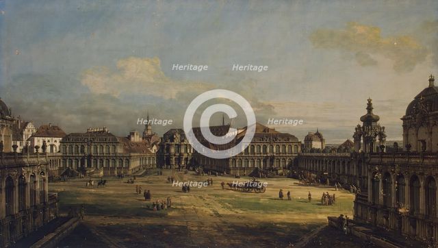 Zwinger in Dresden, 1752. Creator: Bernardo Bellotto.