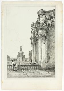Zwinger Palace, Dresden, 1833. Creator: Samuel Prout