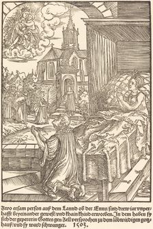 Zwo ersam person auf dem Lannd ..., 1503. Creator: Master of the Legend Scenes