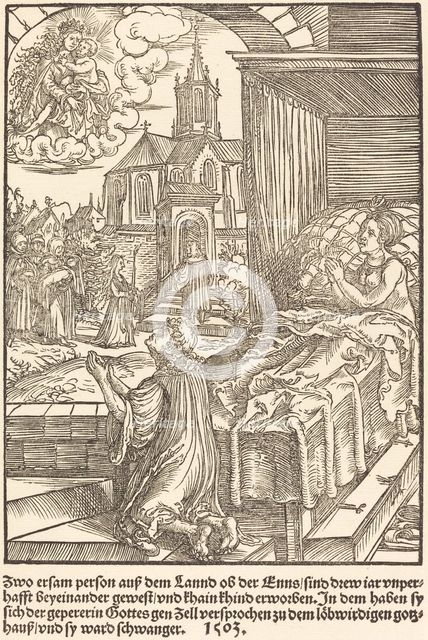 Zwo ersam person auf dem Lannd ..., 1503. Creator: Master of the Legend Scenes.