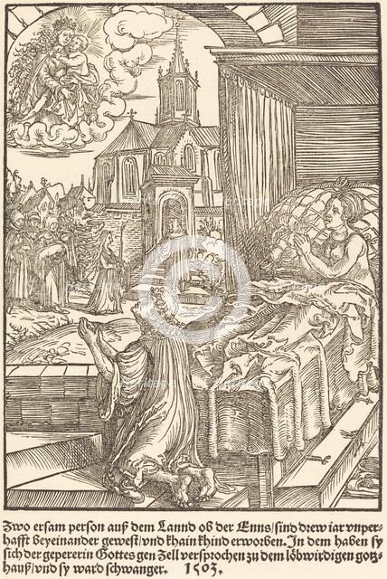 Zwo ersam person auf dem Lannd ..., 1503. Creator: Master of the Legend Scenes.